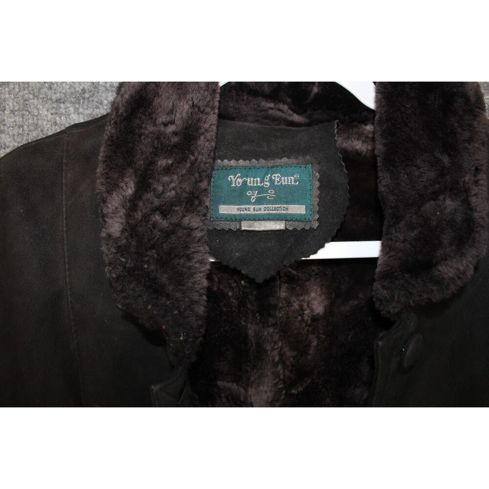Young Eun Jacket Coat Women's Medium Faux Sude & Faux Fur-lined - Picture 4 of 14